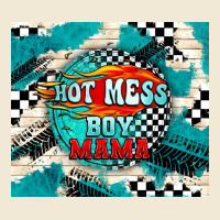 Hot Mess Boy Mama With Fire Premium Tee | Teevron