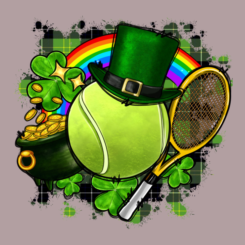 St. Patrick's Day Tennis Vintage Hoodie by FaDigitalArtStudio | Teevron