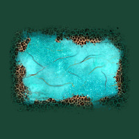 Gemstone Turquoise Leopard Background Urban Hoodie | Teevron