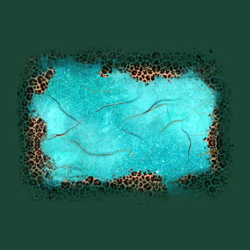 Gemstone Turquoise Leopard Background Urban Hoodie by JahusDesignShop | Teevron