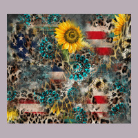 America Flag Leopard Gemstone Sunflower Vintage Tee | Teevron
