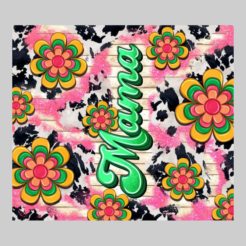 Mama With Hippie Daisies Premium Tee by TumblerDesignByShophia | Teevron