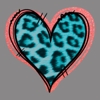 Blue Leopard Heart Vintage Tee | Teevron