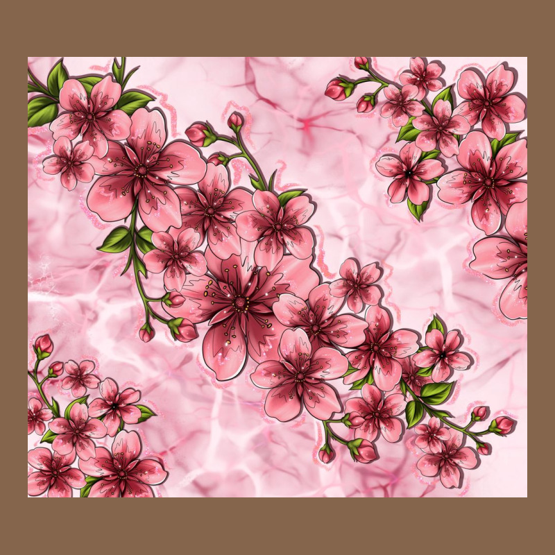 Hibiscus Flowers With Glitter Premium Tee by TumblerDesignByShophia | Teevron