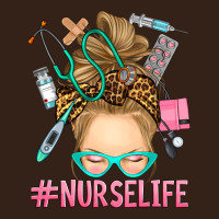Blonde Messy Bun Nurse Life Heavy Core Tee | Teevron