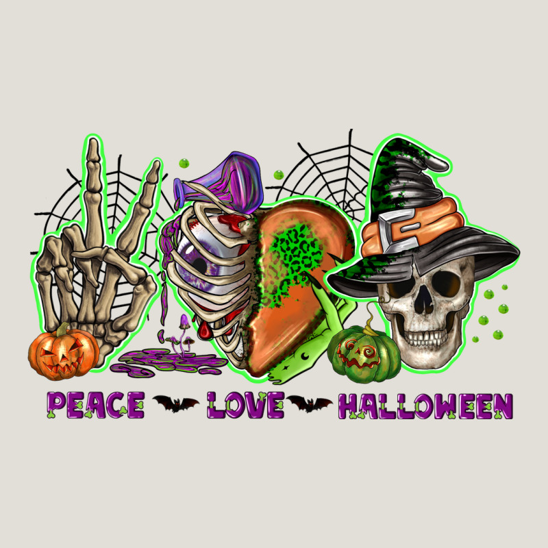 Peace Love Halloween Heavy Core Tee by NancyCooperArtShop | Teevron