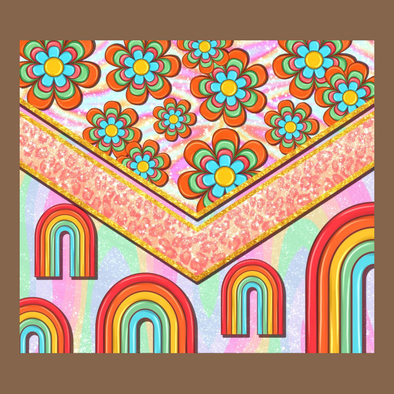 Hippie Rainbow And Daisy Premium Tee by TumblerDesignByShophia | Teevron