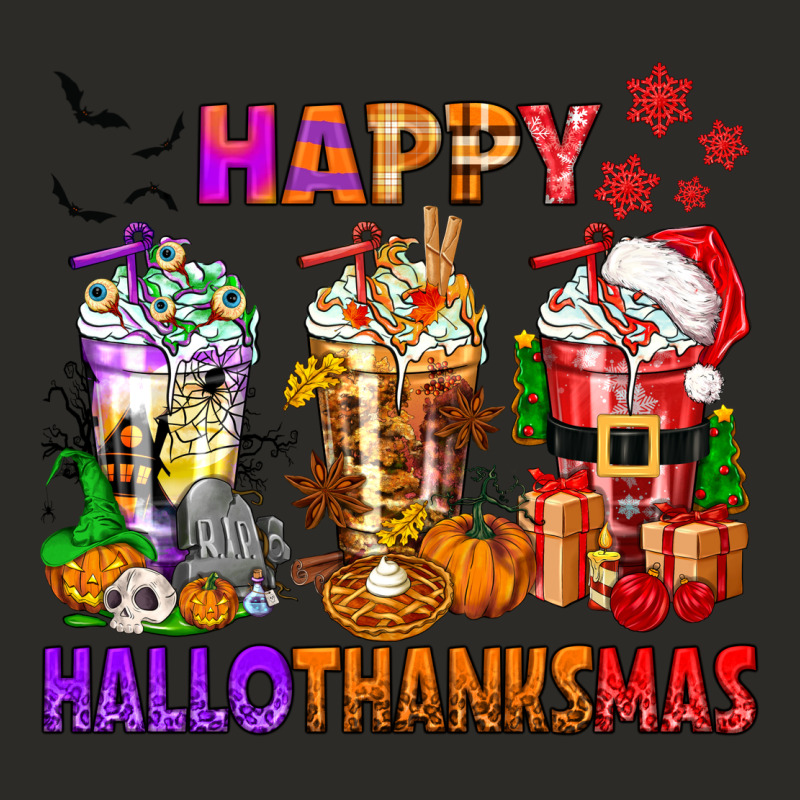 Happy Hallothanksmas Coffee Cups Heavy Core Tee by texasbilliewilder | Teevron