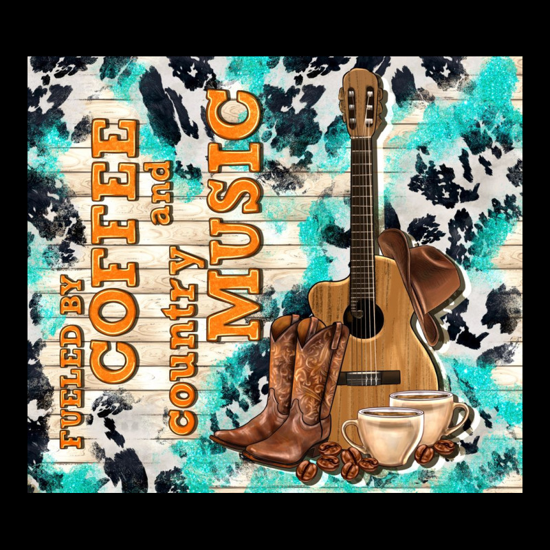 Fueled By Coffee And Country Music Premium Tee by TumblerDesignByShophia | Teevron
