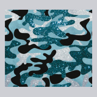 Blue Camouflage Glitter Heavyweight Sweatshirt | Teevron