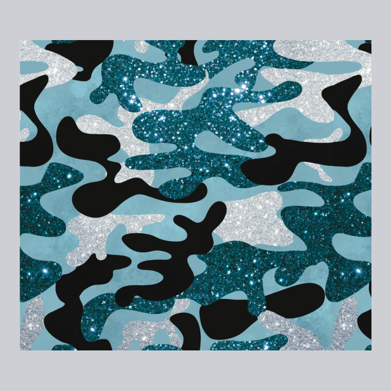 Blue Camouflage Glitter Heavyweight Sweatshirt by BarkalooDesign | Teevron