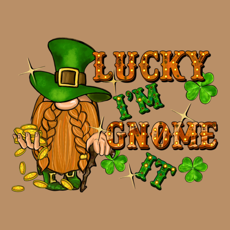 Lucky I'm Gnome It St. Patricks Day Vintage Hoodie by FaDigitalArtStudio | Teevron