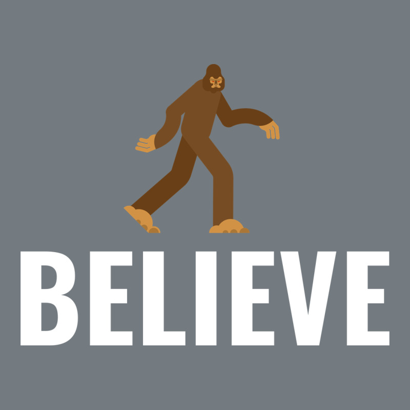 Believe Bigfoot White Heavyweight Sweatshirt by artisFamous | Teevron
