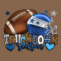 Touchdown Season American Football Blue Team Color Premium Tee | Teevron