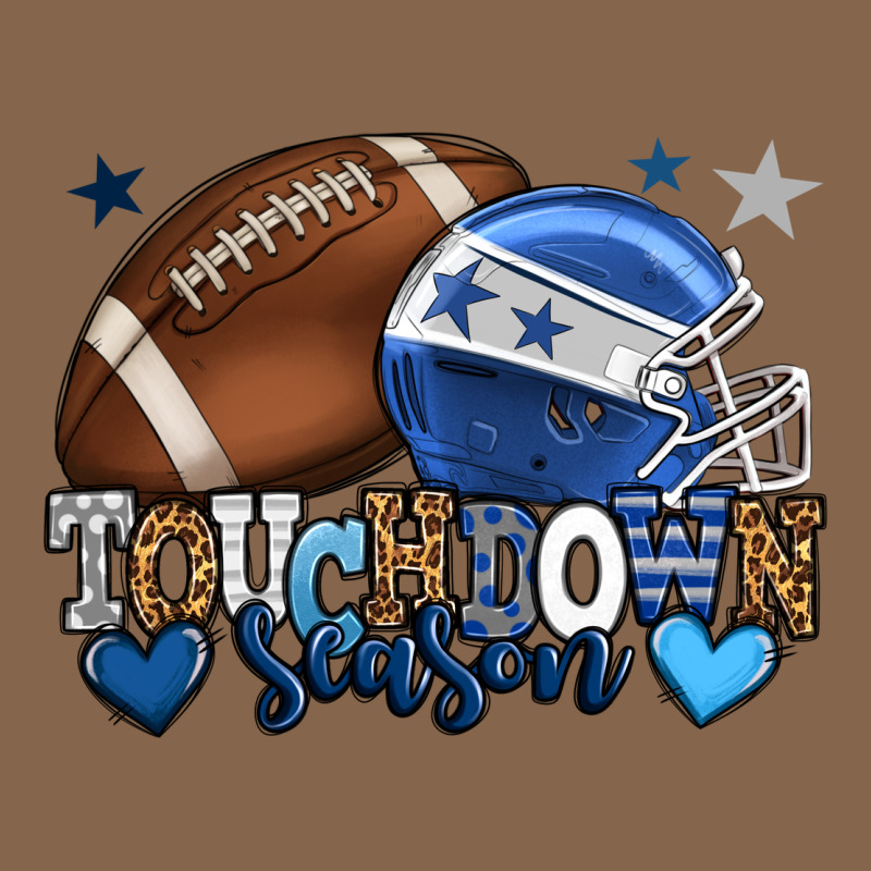 Touchdown Season American Football Blue Team Color Premium Tee by HowdyJamesFarm | Teevron