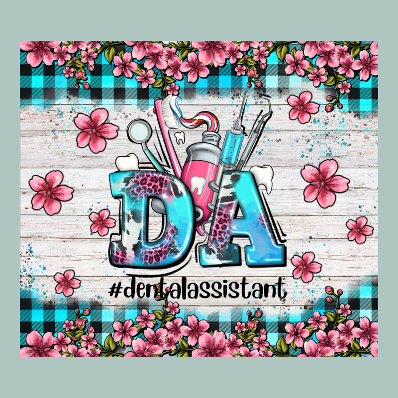 Da Dental Assistant Dentist Element With Flowers Premium Sweatshirt by AdoDesignShop | Teevron