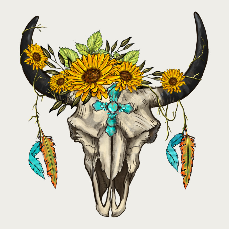 Bull Skull Western Zipper Hoodie by BarkalooDesign | Teevron