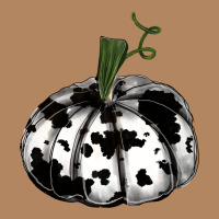 Watercolor Cowhide Halloween Pumpkin Long Sleeve Tee | Teevron