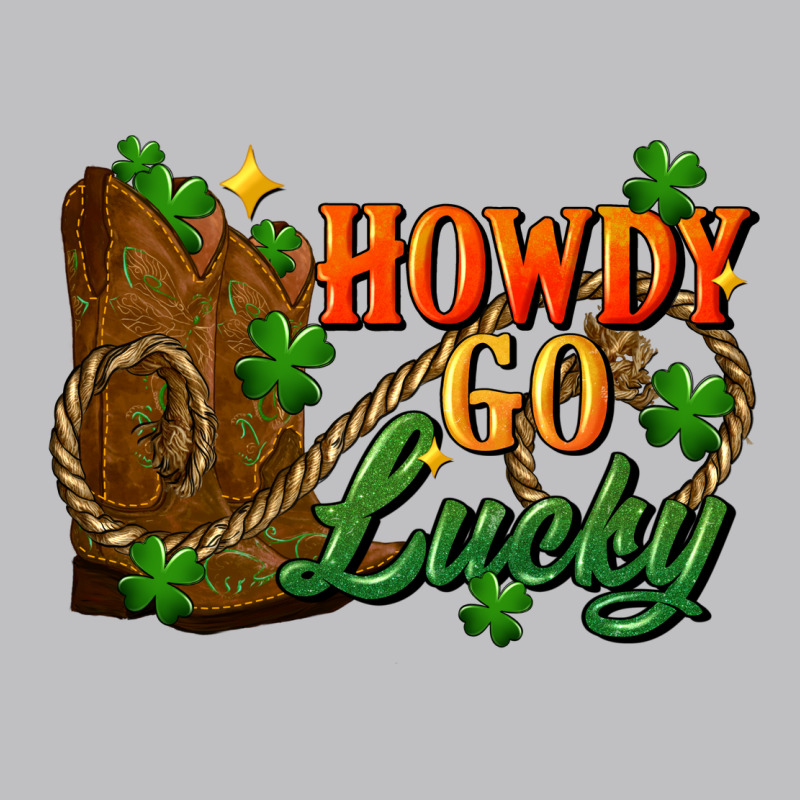 Howdy Go Lucky St. Patricks Day Long Sleeve Tee by FaDigitalArtStudio | Teevron