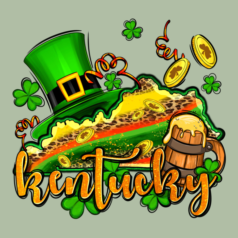 St. Patrick's Kentucky Map Urban Heavy Tee by OliviaCreatesArt | Teevron