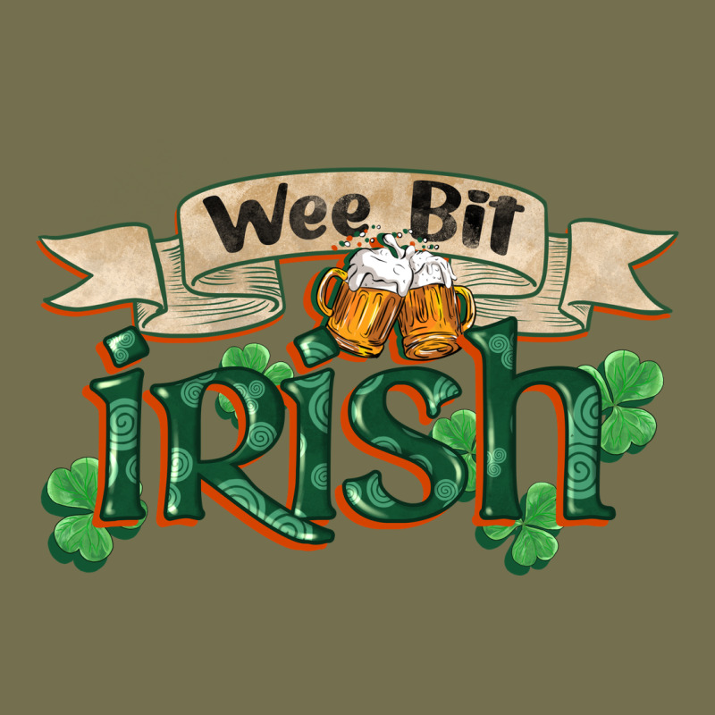 Wee Bit Irish St Patricks Day Vintage Hoodie by FaDigitalArtStudio | Teevron