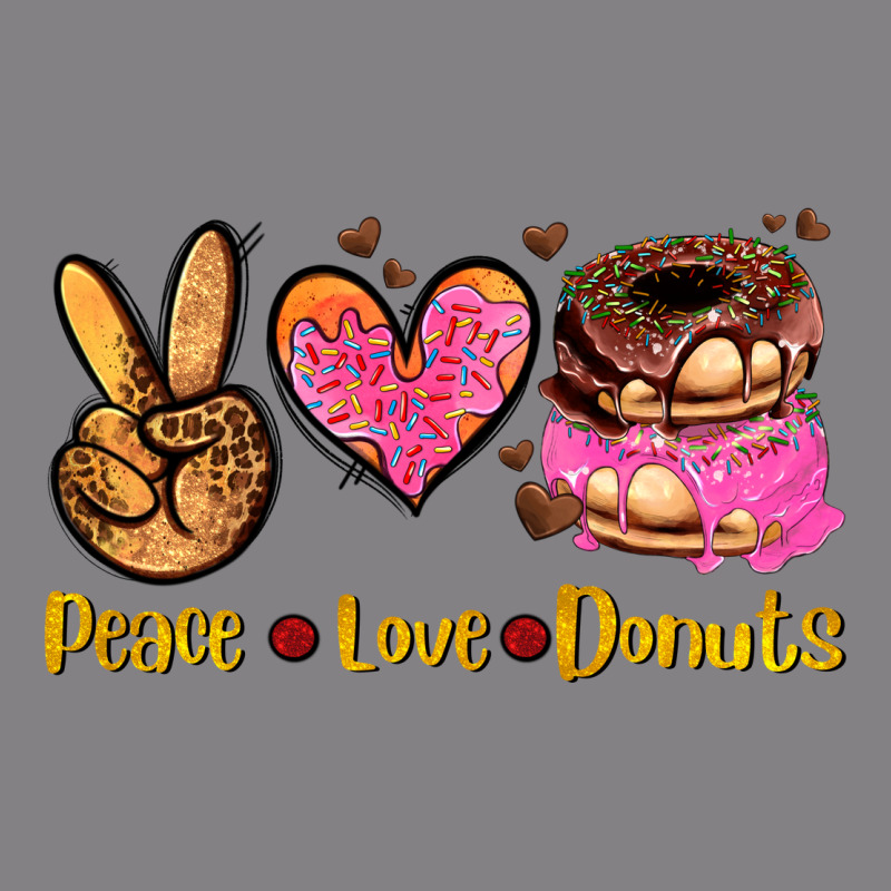Peace Love Donuts Heavyweight Hoodie by AdoDesignShop | Teevron
