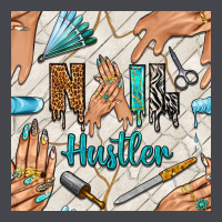 Hail Hustler And Nail Art Hands With Glitter Polish Seamless Pattern B Long Sleeve Tee | Teevron