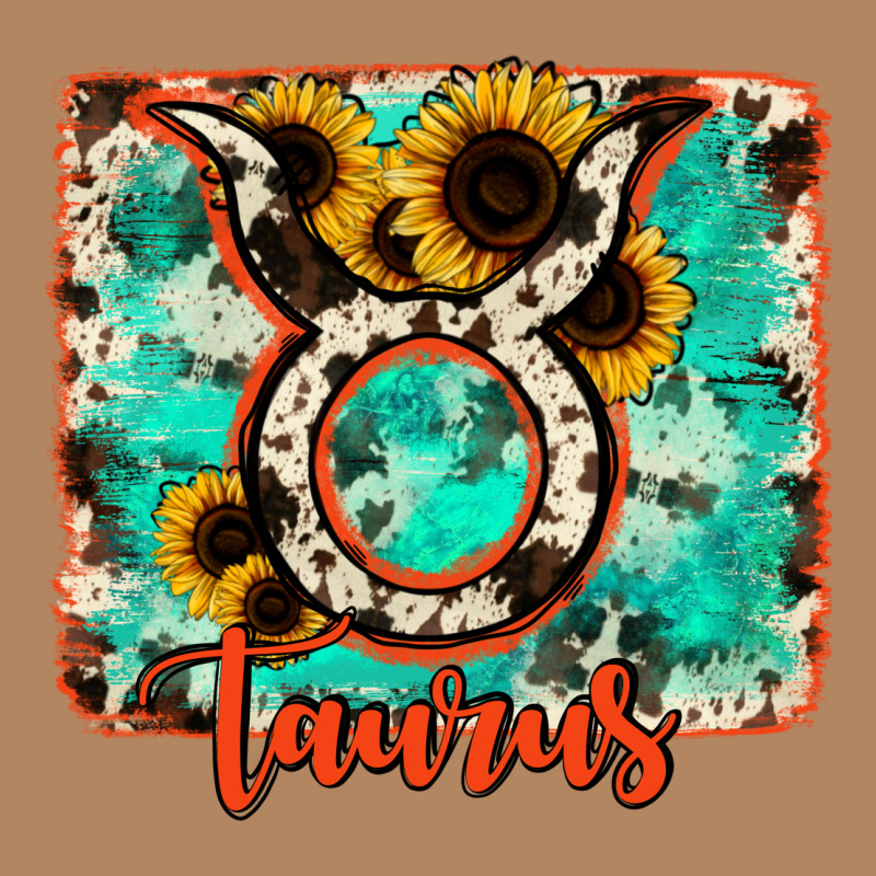 Taurus Turquoise Cowhide Long Sleeve Tee by RanaPortraitStore | Teevron