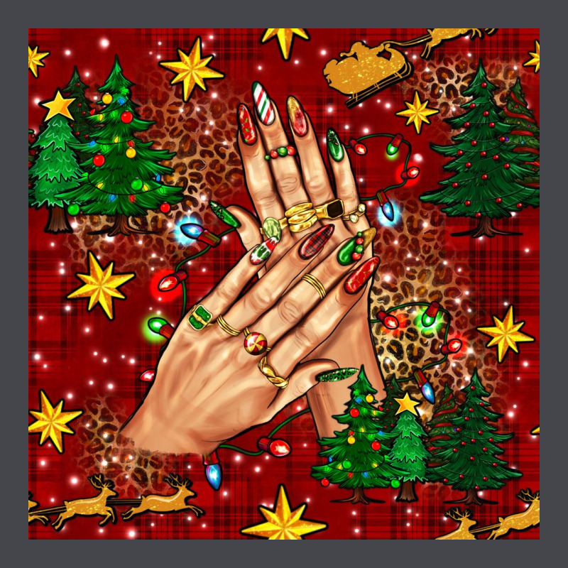 Christmas Nails And Trees With Leopard And Plaid Seamless Pattern Bbs Long Sleeve Tee by BundleAndBundleShop | Teevron