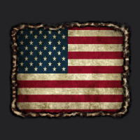 American Flag With Leopard Frame Vintage Tee | Teevron