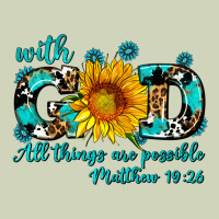 With God All Things Are Possible Sunflower Heavyweight Hoodie | Teevron