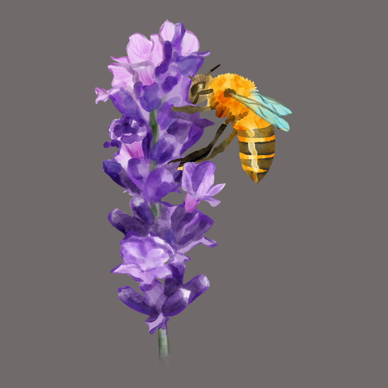 Honey Bee With Lavender Fa Element Urban Heavy Tee by FaDigitalArtStudio | Teevron