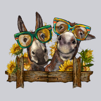 2 Donkeys With Sunflowers Heavyweight Sweatshirt | Teevron