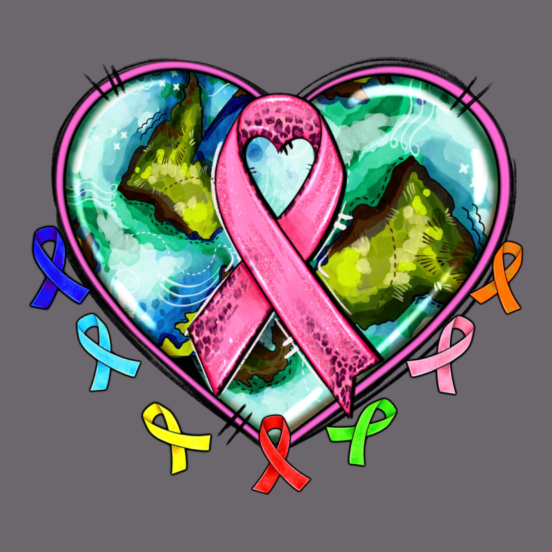 Heart Earth And Cancer Ribbon Premium Sweatshirt by AdoDesignShop | Teevron
