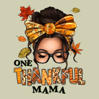 One Thankful Mama Afro Messy Bun Heavy Core Tee | Teevron