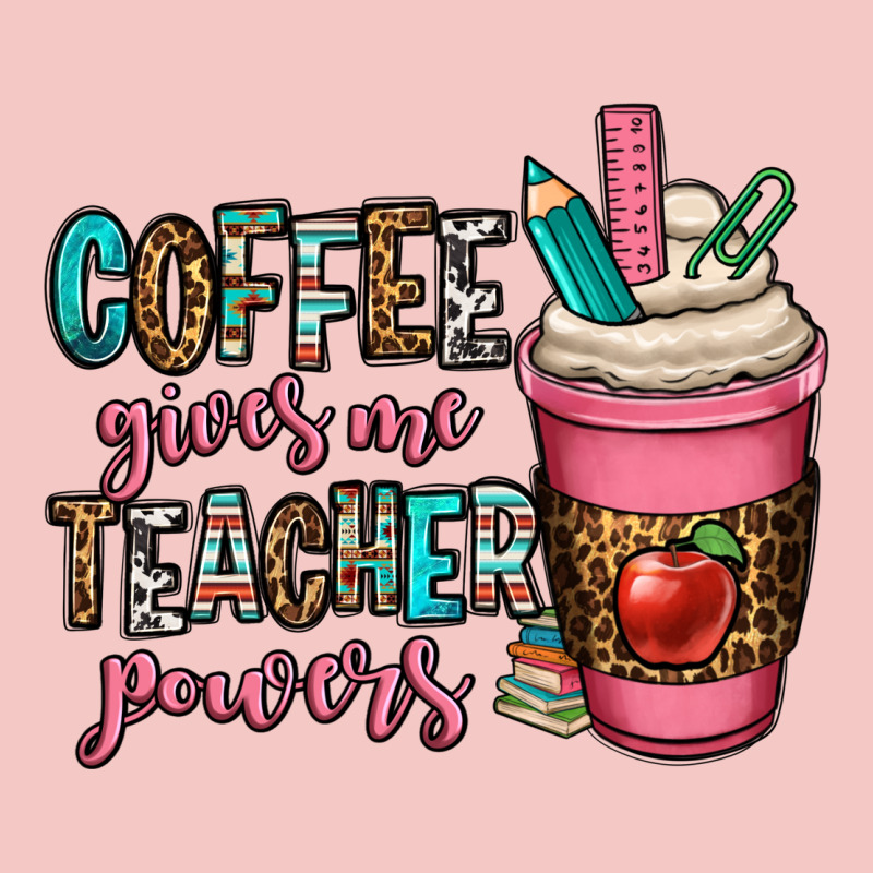 Coffee Gives Me Teacher Powers Urban Heavy Tee by OliviaCreatesArt | Teevron
