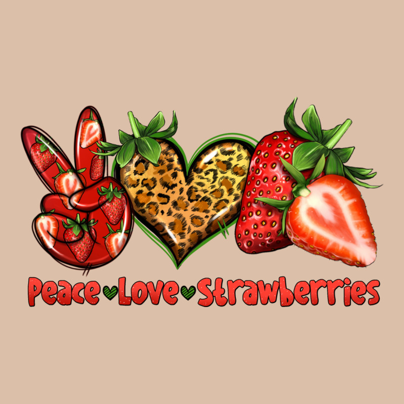 Peace Love Strawberries Urban Heavy Tee by Jasminsmagicworld | Teevron