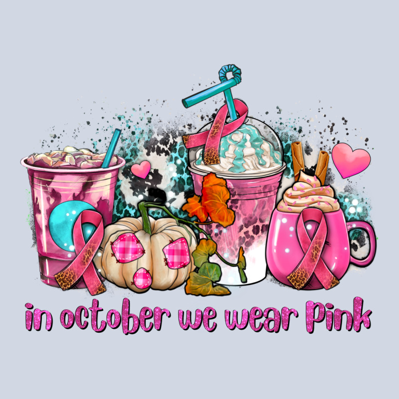 Western Cancer  In October We Wear Pink Coffee Cups With Ribbons Premium Sweatshirt by AdoDesignShop | Teevron