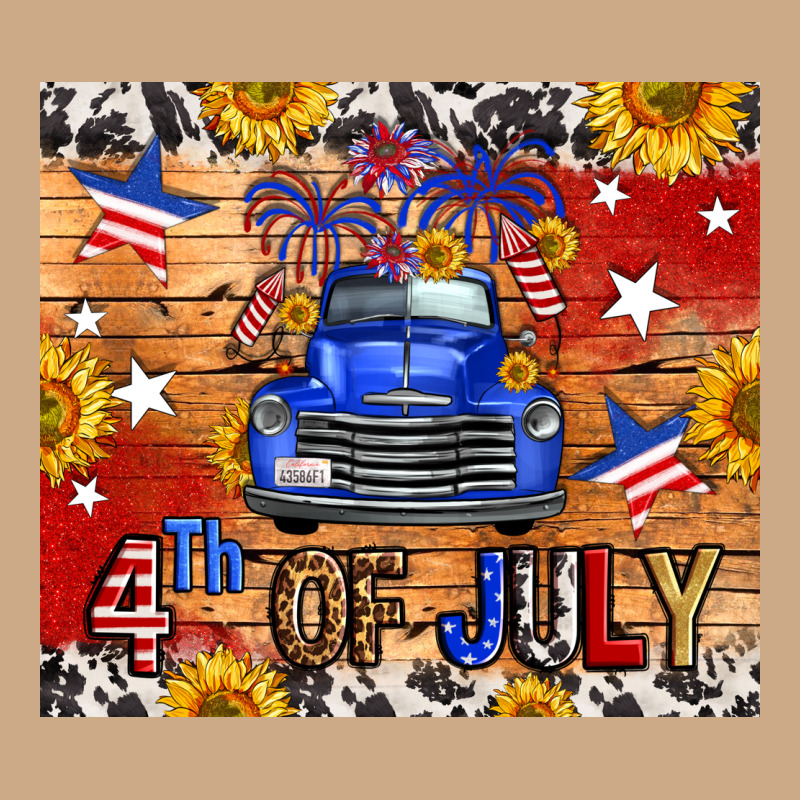Fourth Of July Truck Vintage Hoodie by FaDigitalArtStudio | Teevron