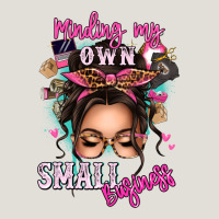 Minding My Own Small Business Messy Bun Heavy Core Tee | Teevron