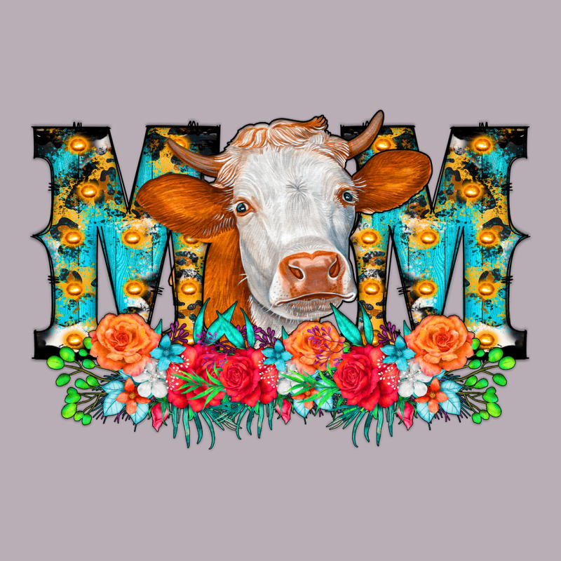 Mom Cow Flowers Vintage Tee by CowCowDesign | Teevron