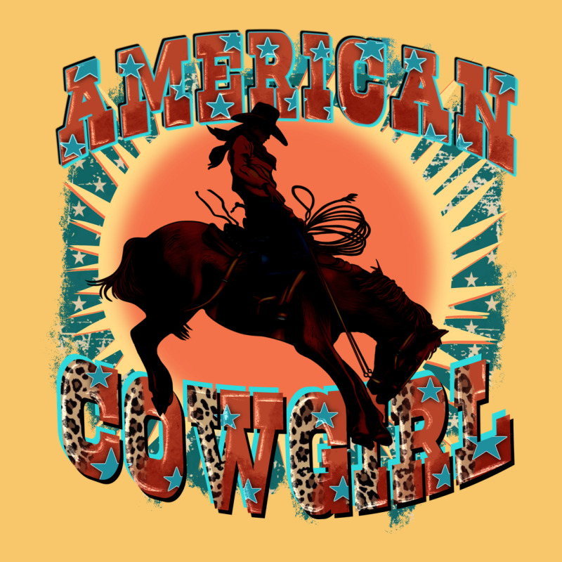 American Cowgirl 4th Of July Vintage Hoodie by FaDigitalArtStudio | Teevron