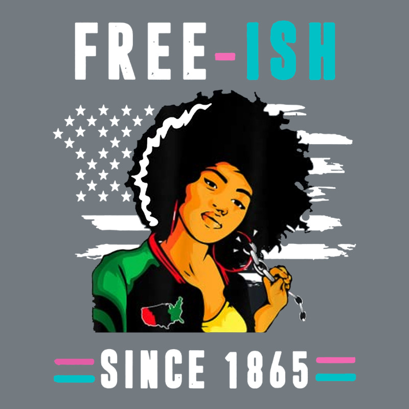 Juneteenth Free Ish Since 1865 Black Heavyweight Sweatshirt by artisFamous | Teevron