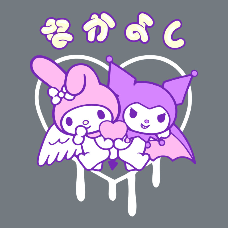 Melody And Kuromi Heart Heavyweight Sweatshirt by artisFamous | Teevron