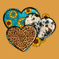 Cowhide Leopard Hearts Urban Heavy Tee | Teevron