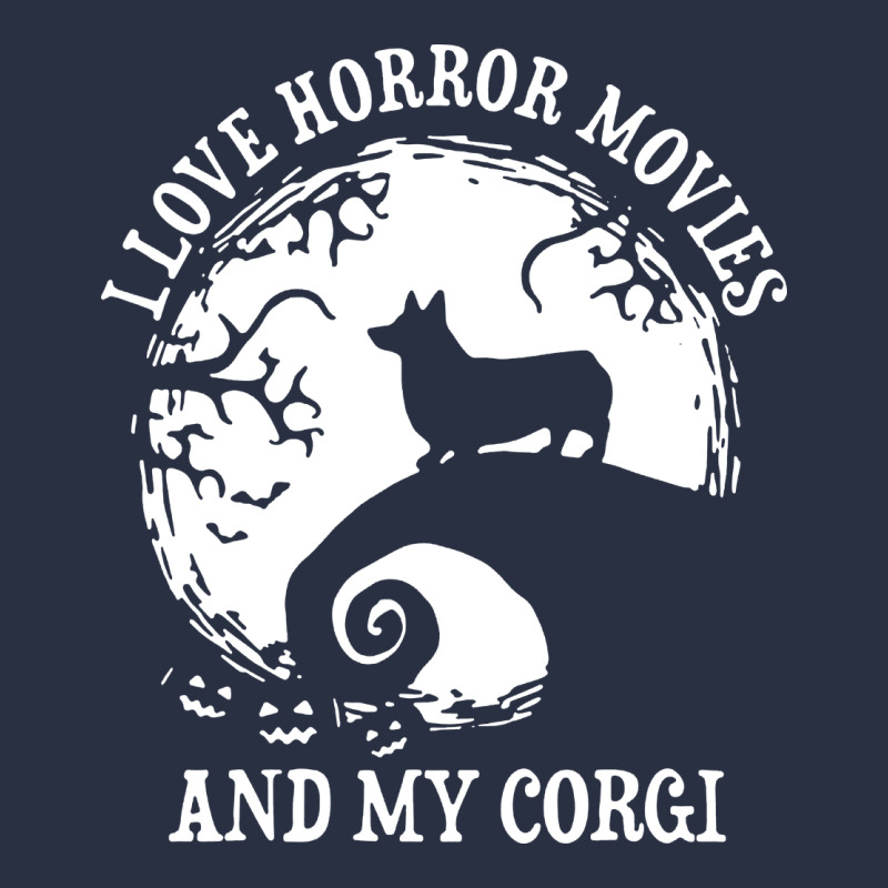 I Love Horror Movies And My Corgi Funny Corgi Heavyweight Sweatshirt by artisFamous | Teevron