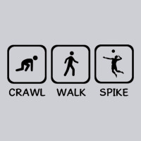 Crawl Walk Spike Volleyball Heavyweight Sweatshirt | Teevron