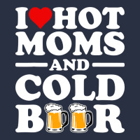 I Love Heart Hot Moms Cold Beer Funny Adult Drinking Joke Heavyweight Sweatshirt | Teevron