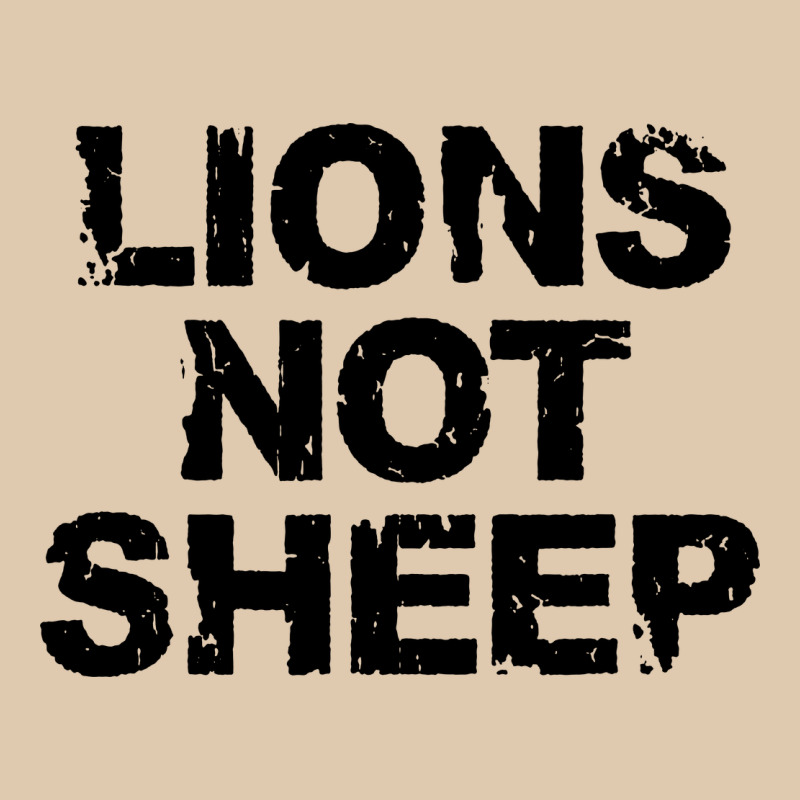 Lions Not Sheep Heavyweight Sweatshirt by artisFamous | Teevron