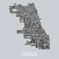 Chicago Typography Neighborhood Map Heavyweight Sweatshirt | Teevron